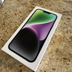 iPhone 14plus BOX only, USB Apple charger & magnetic case.